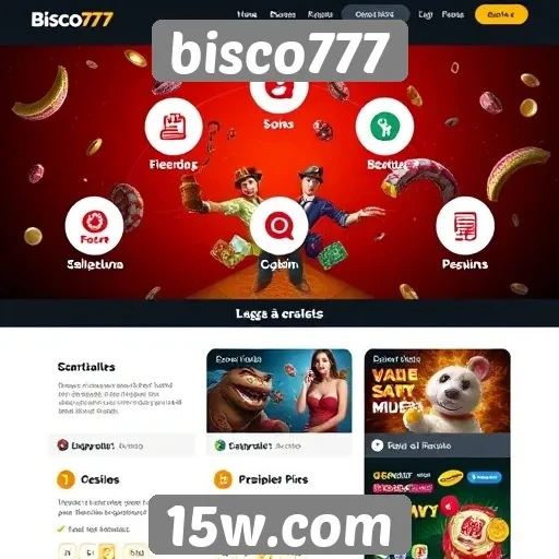 Recursos e funcionalidades do site bisco777